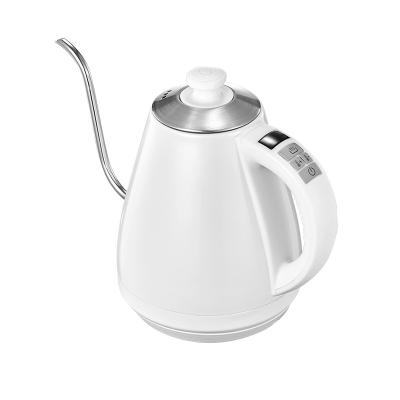 China 360 Degree Rotating Low Handle With Panel And LED Display Gooseneck Stainless Steel Digital Kettle Whosale for sale