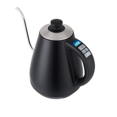 China 360 Degree Temperature Control Home Appliance Teapot Gooseneck Stainless Steel Low Rotation Variable Electric Kettle for sale