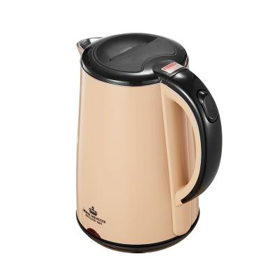 China 360 Degree Base Automatic Cool Double Wall Rotation Touch Plastic Boiling Kettle for sale