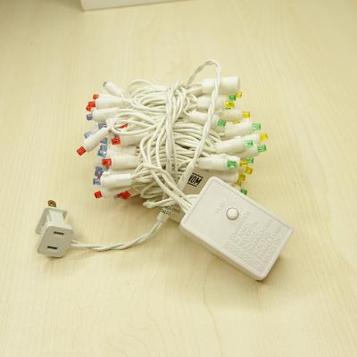 China 8 Function INDOOR AND OUTDOOR USE High Quality Durable 100 Lights White Line Multicolor Christmas Led Light for sale