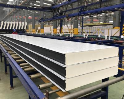 China 1000/1150mm 100mm PU Sandwich Insulation Panel For Cold Room Cold Storage for sale