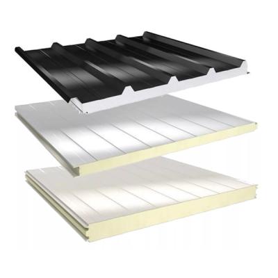 China 150mm 1000mm Hot Sale Polyurethane Sandwich Panel Wall / Roof Panels for sale