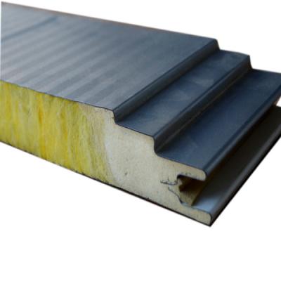 China 930/1000/1120mm high quality roof and wall panel polyurethane glass wool sandwich panel in china for sale