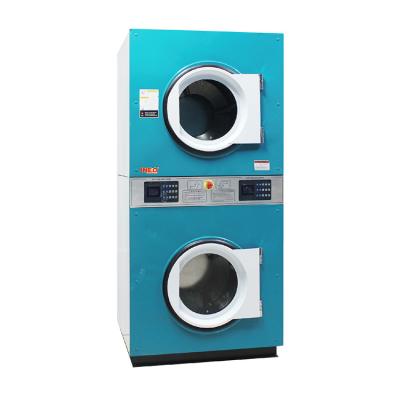 China Heavy Duty Double Layers Industrial Laundry School Dryer/Commercial Hotel Laundry Gas Dryer/Laundry Dryer 10Kg for sale