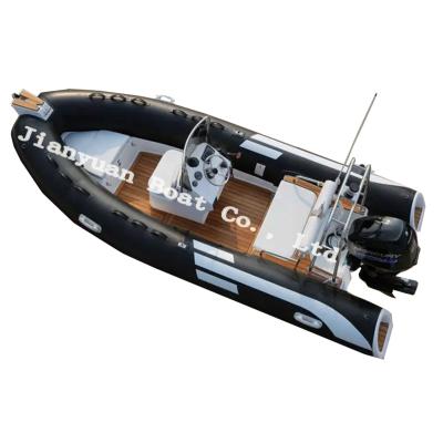 China Warter Sports Rigid Inflatable Fast Boat 15.8 Foot RIB480 Fiberglass High Quality Fishing Boat for sale