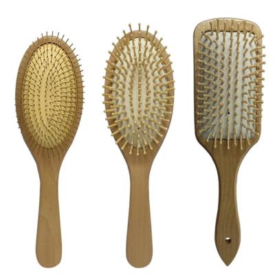 China Home Comb Yellow Rubber Round Needle Bamboo Needle for sale