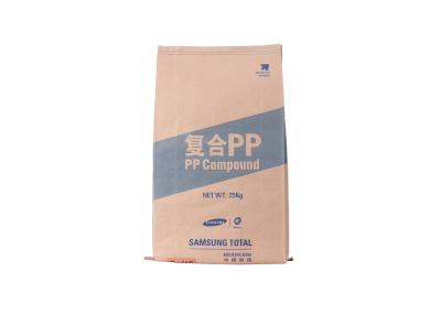 China Multiwall Brown Kraft Paper Food Grade Bags With Heat Sealing Colour Printing Custom for sale