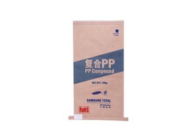 China Food Grade Multiwall Paper Bags Stand Up Pouch Heat Sealing Single / Double Stitched for sale