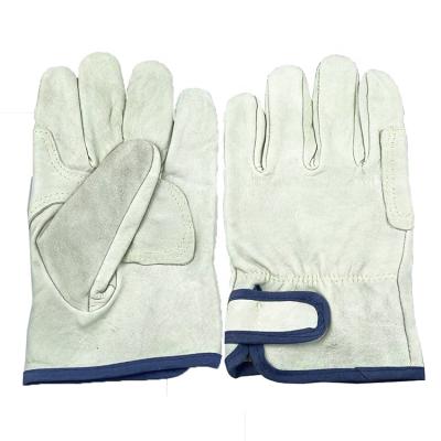 China Anti-smash sheep leather safety gloves double sheepskin driver's gloves for sale