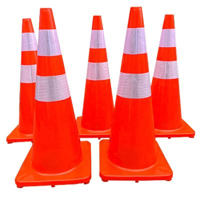 China Reflective Heating Cones PVC Traffic Road Cones for sale