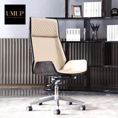 China Modern Italian Luxury Modern Project Study Room Chairs Piano Furniture Office Solid Wood Cover Leather Home Chair for sale