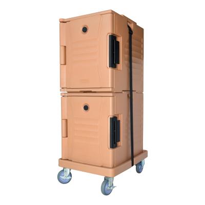 China Ultra Viable Fresh Pan Carrier Keep Hot Gold Food Transport Carriers Insulated Food Carriers For Transport for sale