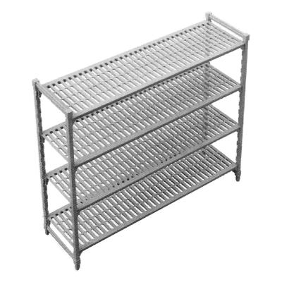 China Eco - Friendly Plastic Shelve Freezer Warehouse Racks NSF Environmental Vented Starter Unit Sheving for sale