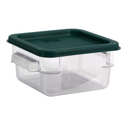 China Custom Food Box Eco-Friendly Sustainable Storage Square Clear Plastic Food Storage Container Box for sale