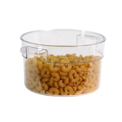 China NSF Plastic SGS PC Sustainable Round Plastic Storage Food Storage Containers Food Box for sale