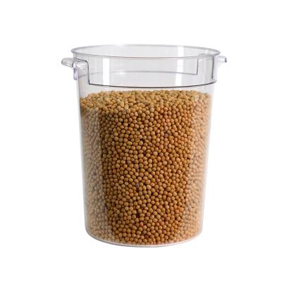 China Sustainable Wholesale Hotel Round Plastic Storage Containers Different Capacity Plastic Food Containers For Food Storage for sale