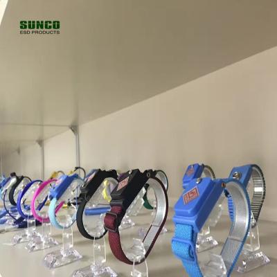 China ESD Anti-Static Blue Red Green Personal Grounding Anti-Static Wrist Strap Components for sale