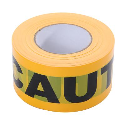 China Factory Custom Yellow PE Custom Printing Warning Device No Adhesion Barricade Printed Caution Tape for sale