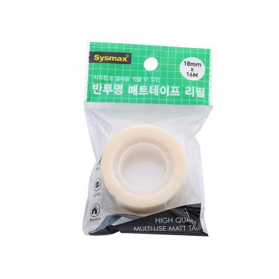 China Waterproof High Quality Transparent Office Stationery Tape Easy Tear Invisible Tape BOPP Stationery Tape for sale