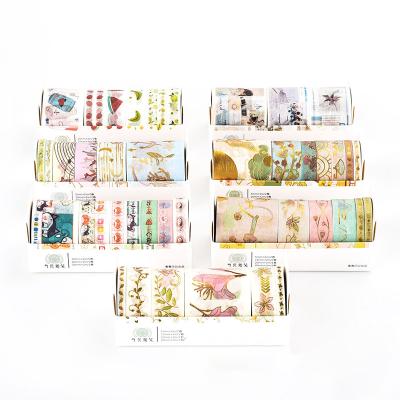 China ANTI-STATIC Creative Hot Stamping Printing Decorative Washi Tape Stationery Tape For Diy Album Hand Account for sale