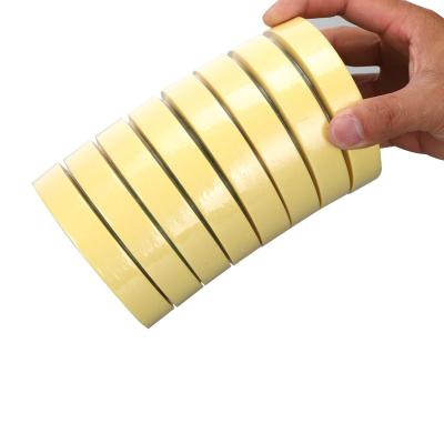 China Waterproof Custom Masking Paper Tape Decorative Tape Yellow Masking For Wall Decoration/Rotate for sale