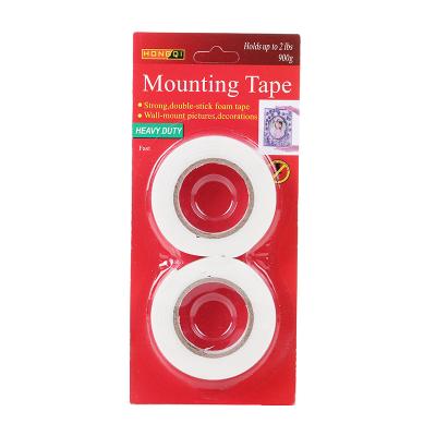 China Low Price Wholesale Waterproof Blister Strong Double Sided Card Tape White Foam Wrapping Tape For Decoration/Posters/Frames for sale