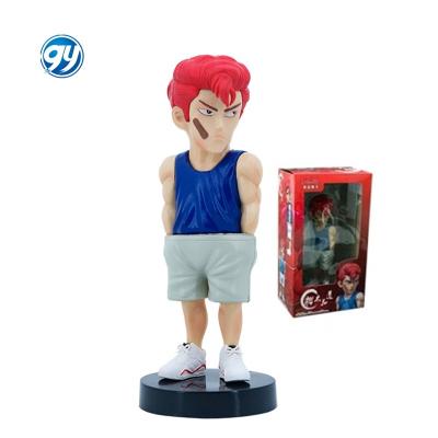 China 17.5CM Cartoon Toy Figuras Slam Dunk Sakuragi Hanamichi Action Numbers Model Toys PVC Anime Figure for sale