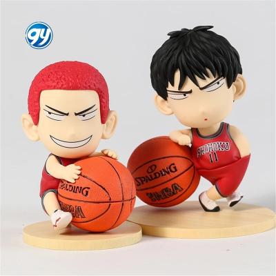 China 9CM Cartoon Toy Figuras 2 Styles Slam Dip Kaede Rukawa Sakuragi Hanamichi Cartoon Model Toy Collection Toys Anime PVC Figure (Color Box) for sale