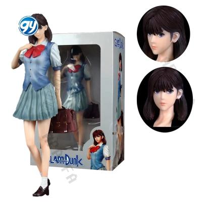 China 27CM Cartoon Toy Figuras Slam Dunk Collectable Model Toys Action Figures Haruko Akagi Girl PVC Anime Figure Uniforms Style Sexy for sale