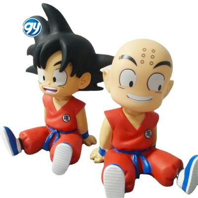 China Toys figuras de z action figure model toy 12cm vinyl piggy bank decoration landscape figure Dragon Ball Budokai Son Goku Kuririn cartoon for sale