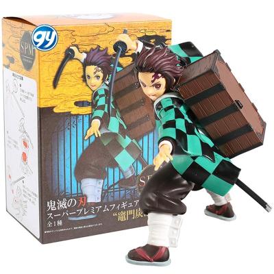 China Muneco Action Figure figuras de figur-e accion Japanese Anime PVC Figure Statue Model Toy Cartoon Demon Slayer No Yaiba Kamado Tanjirou Cartoon for sale