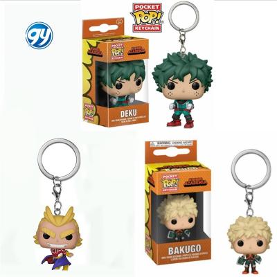 China Anime Action Figure Key Chain 5cm Pop My Hero Academia Action Figure PVC Key Chain for sale