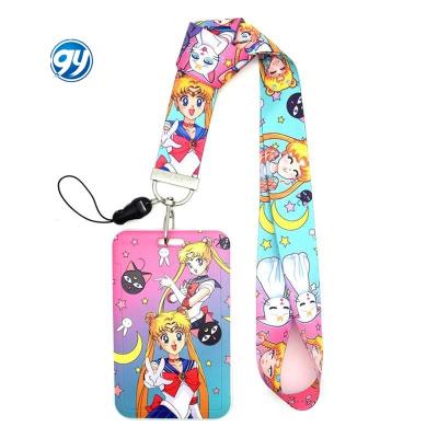 China Billetera Anime 4 Styles Sailor Moon Anime Neck Strap Lanyards Badge Holder Key Lanyard For Key ID Card Accessories for sale