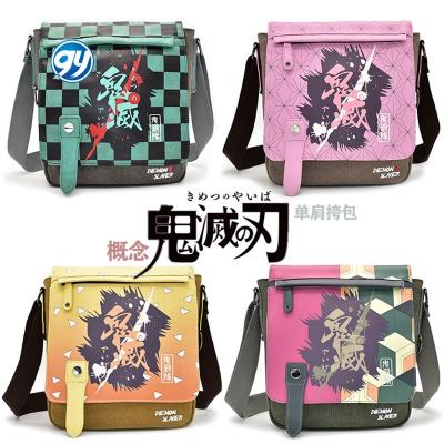 China Billetera Anime 13 Style Demon Slayer Kimetsu Than Yaiba Single-Shoulder Bolso Dragon Mochilas Zaino Ball Z Zipper School Satchel Don't Ride for sale