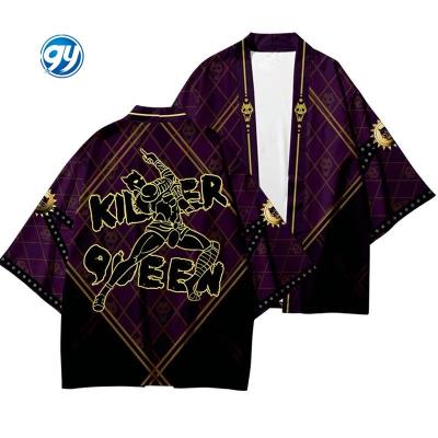 China Women Haori 4 Styles JoJo's Adventure Anime Bizarre Men Fashion To Haori Kimono Japanese Harajuku Women for sale