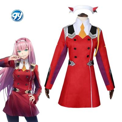 China TV & Movie Costumes Zero Two Cosplay Costume Anime DARLING in the FRANXX Costumes Headwear Women Halloween Costume Uniform Dress 02 for sale