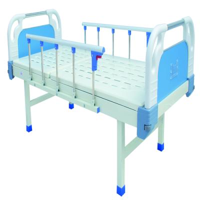 China Medical Single Hospital Bed ABS Hospital Beds Wheels Manual Icu Bed for sale