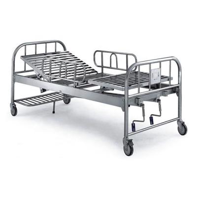 China Hospital Bed China Stainless Steel Double Flip Medical Hospital Bed for sale