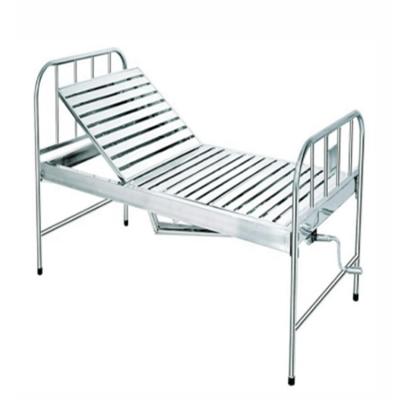 China Easy Cleaning Dressing Carts Best Price Manual One Function Stainless Steel Medical Hospital Bed For Patient for sale