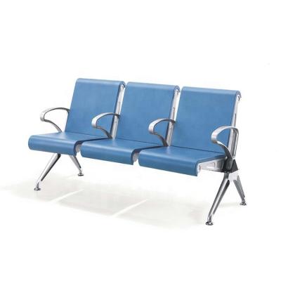 China 3 seater factory directly supply airport lounge room pu 3 seater hospital influence waiting chair for sale