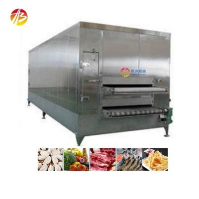 China 13800*3200*2500mm Tunnel Freezer for Continuous Freezing of IQF Mixed Vegetables for sale