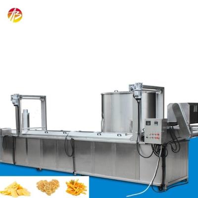 China 200-300kg Capacity Stainless Steel Belt Conveyor Automatic French Fries Machine for Frying for sale