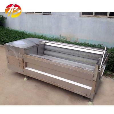 China 180 KG Potato Ginger Roller Washer Brush Peeling Machine for Vegetable Fruit Seafood Plant for sale