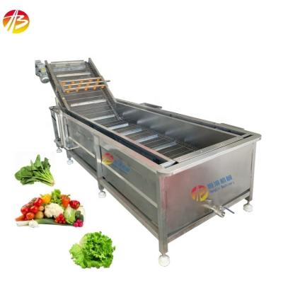 China Seafood Bubble Washing Machine for Fruit and Vegetable Pepper 3000*1160*1400mm Size for sale