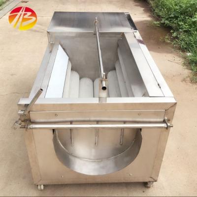 China Potato Carrot Cassava Vegetable Cleaning Machine with Bubble Washing and Peeling for sale