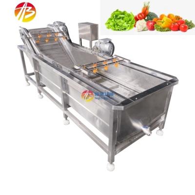 China 600 kg automatische commerciële luchtbelwasmachine voor groenten, fruit en zeevruchten Te koop