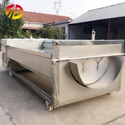 China Industrial Brush Vegetable Potato Carrot Washing Peeling Cleaning Machine for Seafood for sale