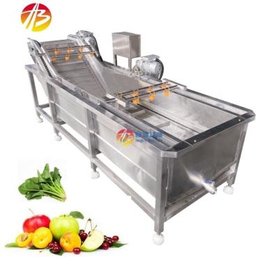 China 1000 kg/uur capaciteit Bubbelwasmachine voor industriële reiniging van fruitoppervlak Te koop