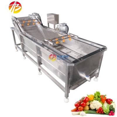 China 3000*1160*1400mm Green Vegetable Fruit Air Bubble Washing Machine for Mango Tomato for sale