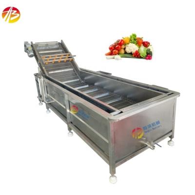 China 3000*1160*1400mm Voordeel Waterbesparende bubbelwasmachine voor groenten en fruit Te koop